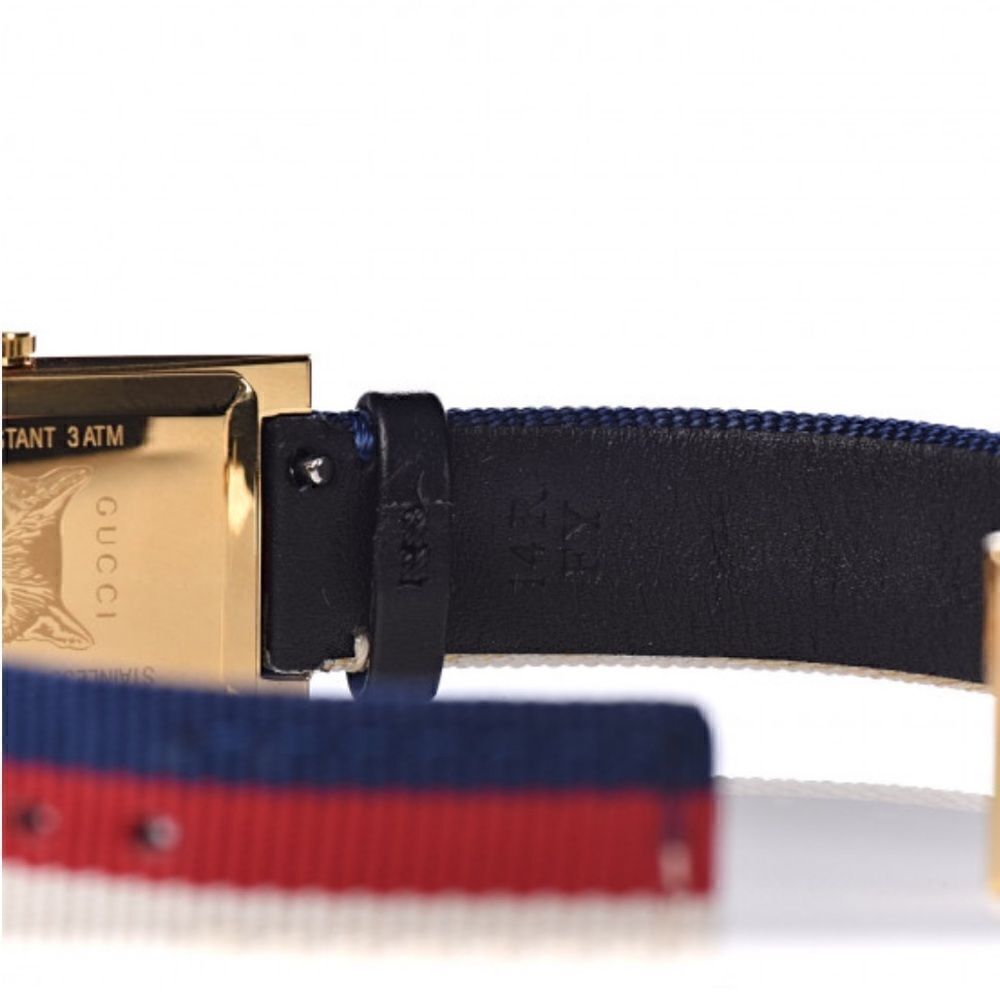 GUCCI
G-Frame White, Red and Blue Women's Watch YA147405 - Picture 8 of 11